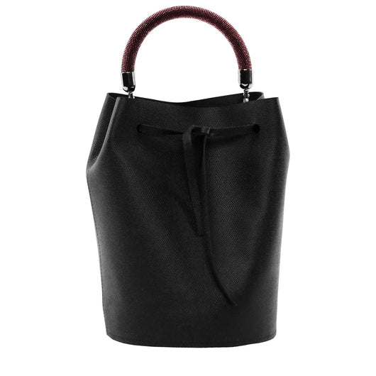 BARREL SAFFIANO BLACK