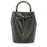 BARREL SAFFIANO GREEN