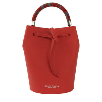 BARREL SAFFIANO RED