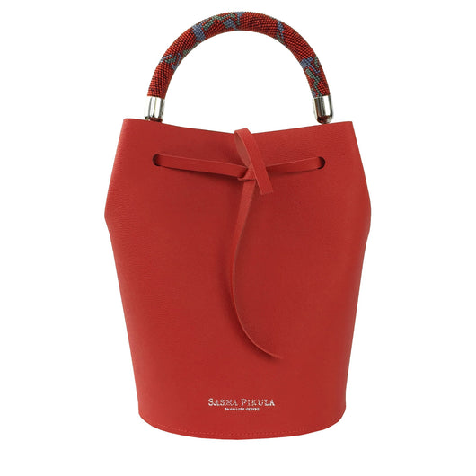 BARREL SAFFIANO RED