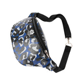 WAIST BAG BLUE LEOPARD