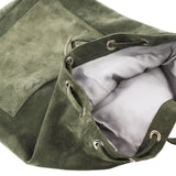 SUEDE BACKPACK GREEN